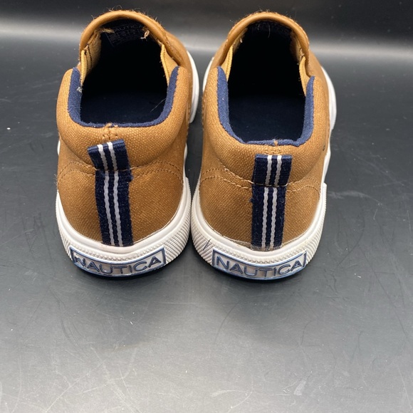NAUTICA Akeley Boys Tan Slip On sneakers Manmade Materials Size10 - Picture 6 of 7